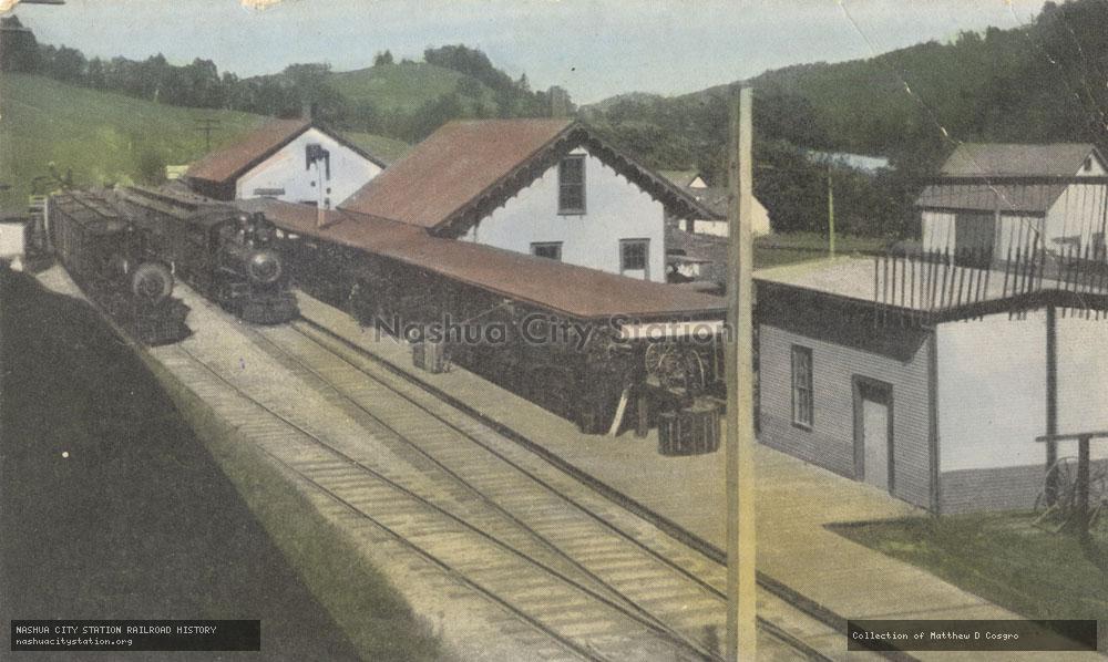 Postcard: Boston & Maine Station, Lewiston, Vermont